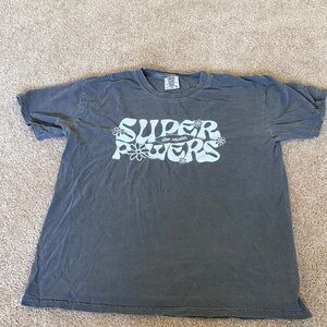 Comfort Colors Charcoal Super Powers Tee Alisa Xayalith